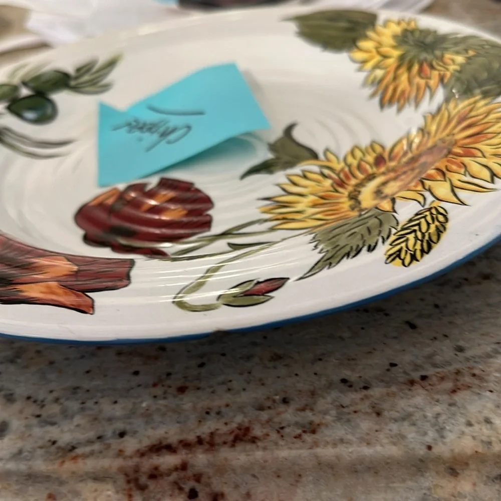 Pier 1 ONE Sunflower Fields Dinner Plate x 1